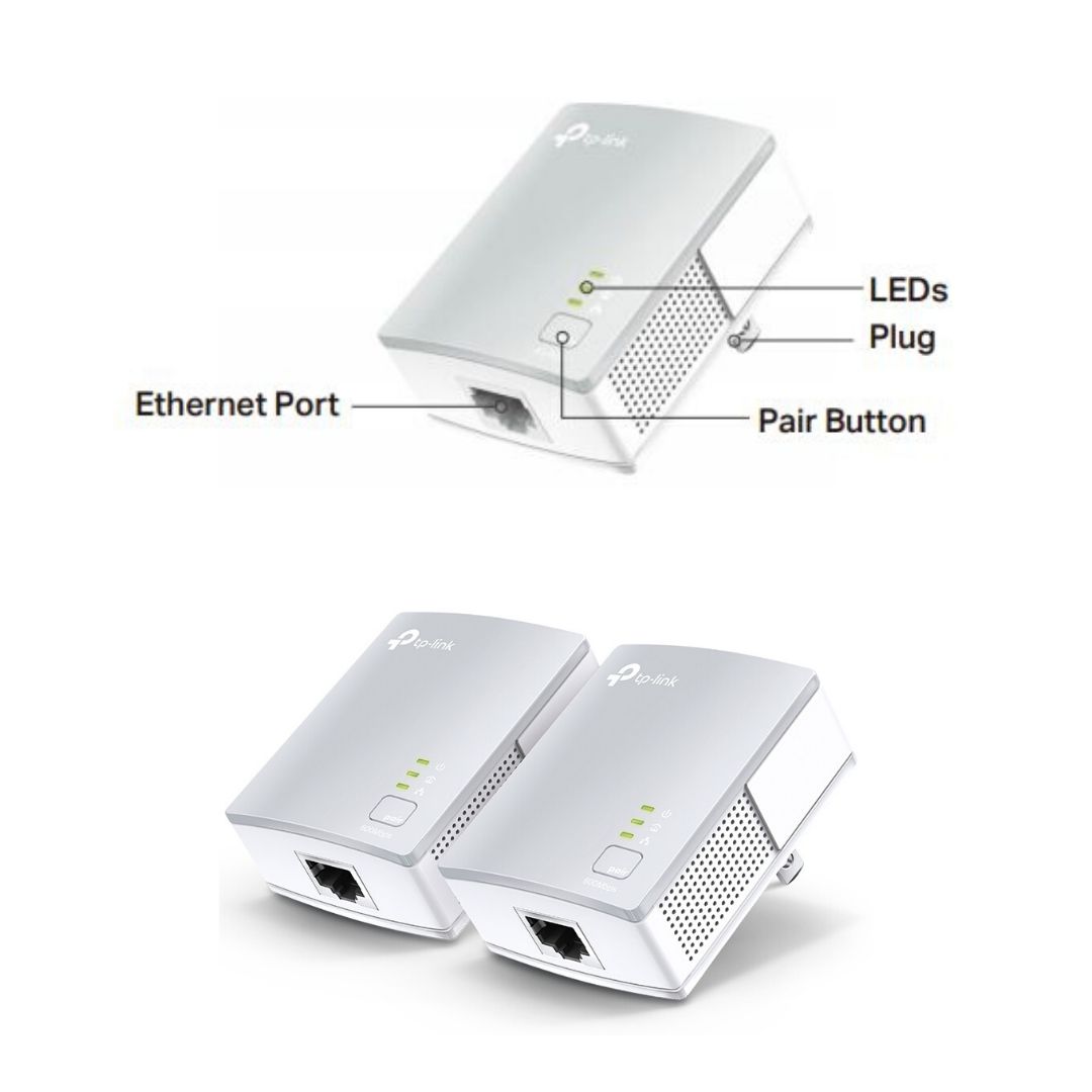 TPLink TLPA4010 KIT AV600 Nano Powerline Adapter Starter Kit